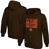 Men's Cleveland Browns New Era Brown School of Hard Knocks Pullover Hoodie,baseball caps,new era cap wholesale,wholesale hats